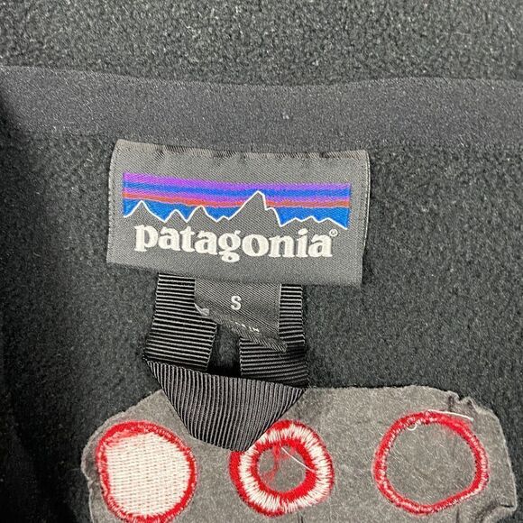 Patagonia Jacket Womens Small Black Outdoor Zip Fleece Hiking - Picture 3 of 9